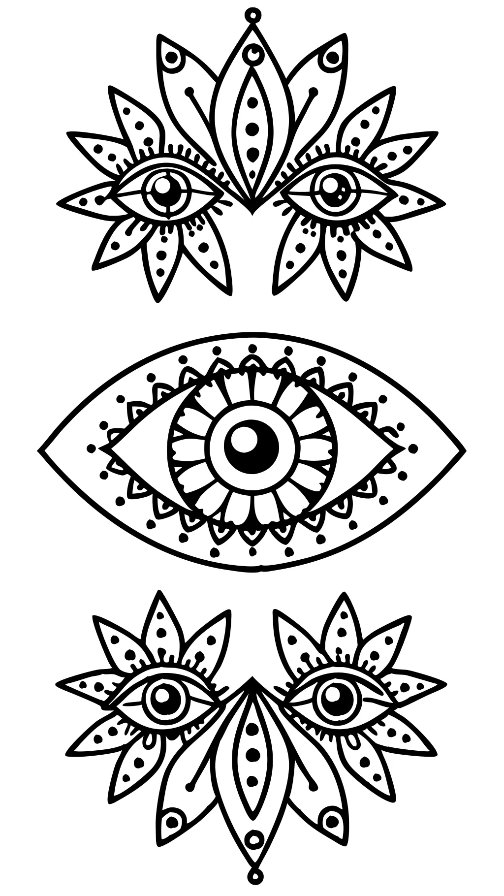 eyes coloring pages